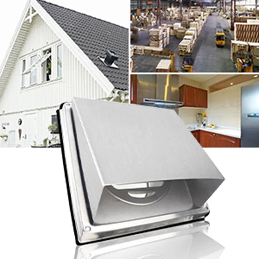 304 Stainless Steel Extractor Fan Vent Cover – Quiet Install