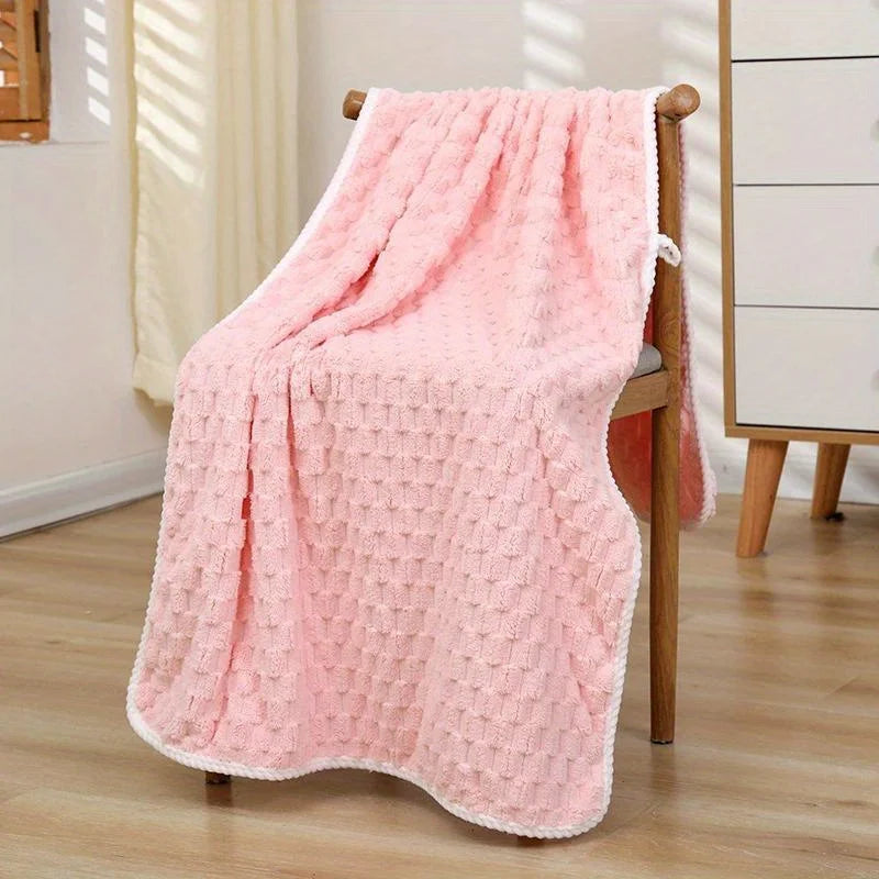Thick Big Bamboo Charcoal Coral Velvet Bath Towel Adult Soft