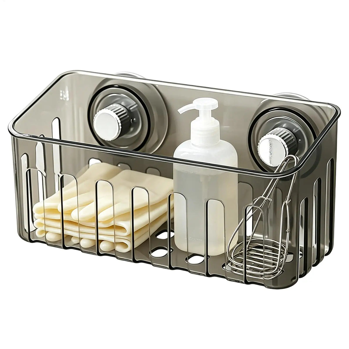 Suction Cup Sponge Holder | No-Drill Sink & Shower Organizer