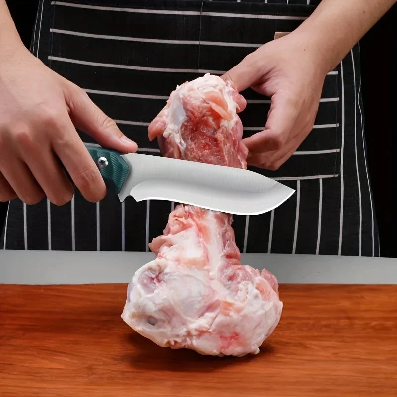 Stainless Steel Boning Knife – Pocket Knife for BBQ & Meat