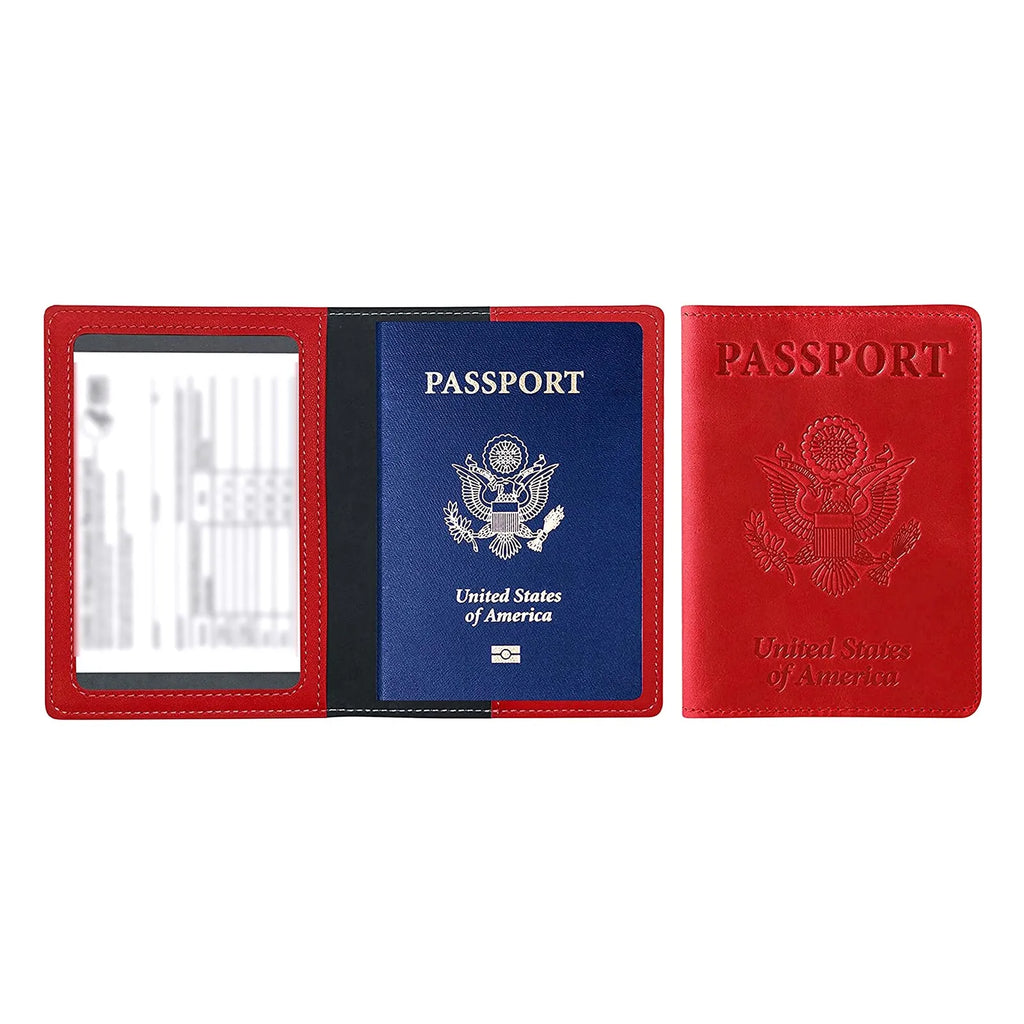 Leather Passport Cover & Card Holder Wallet – Unisex Travel