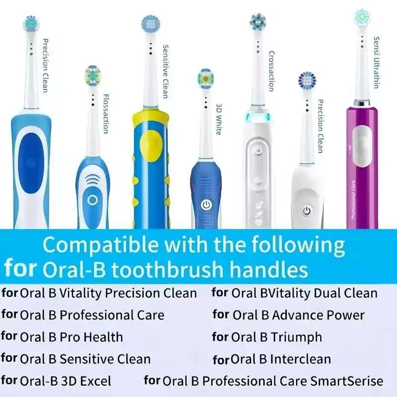 Oral-B Compatible Replacement Toothbrush Heads 4 Pack – Universal Fit
