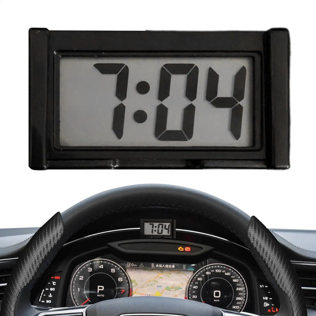 Adhesive Digital Watch Car Clock Small Stick LED Electronic Dashboard