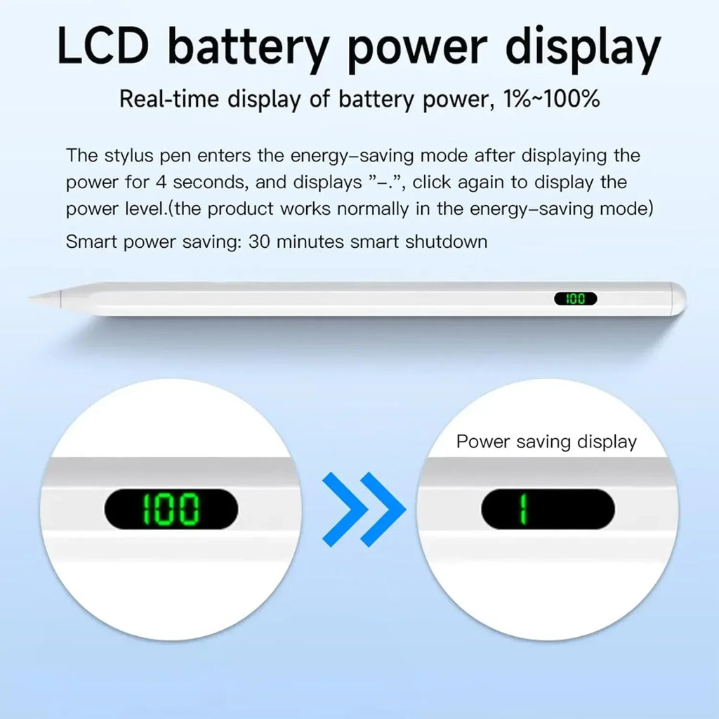 Universal Stylus Pen LED Power Display – iPad & Tablet