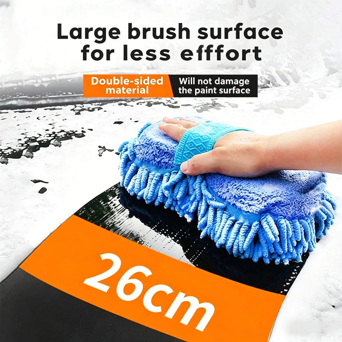 Microfiber Car Wash Sponge, Detailing Brush & Glove Kit