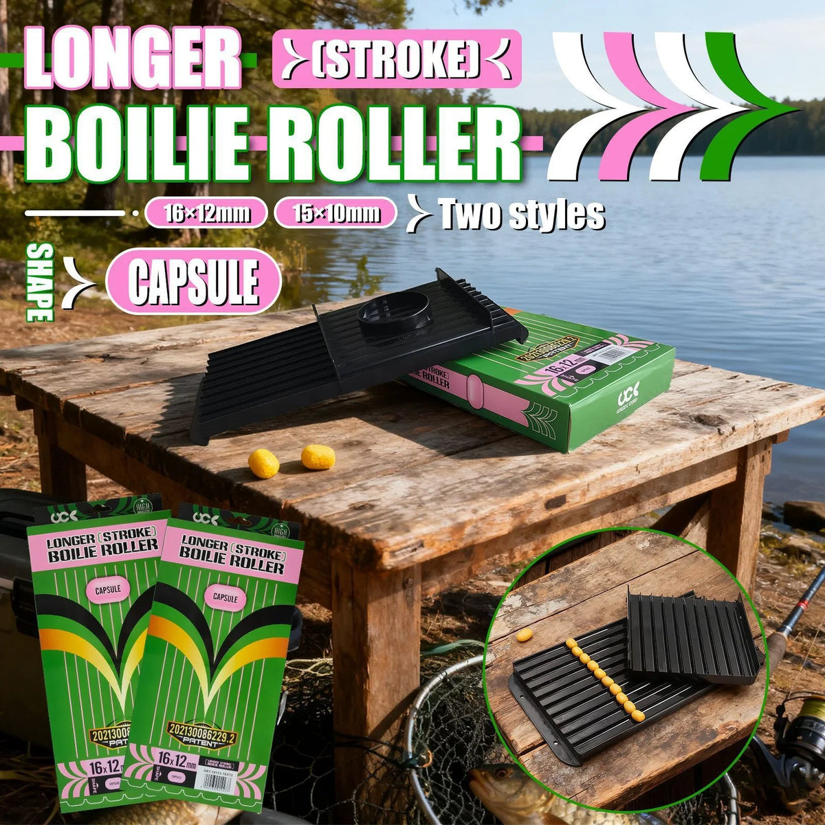 Carp Fishing Bait Roller Kit – Portable Boilie Shaper Tool