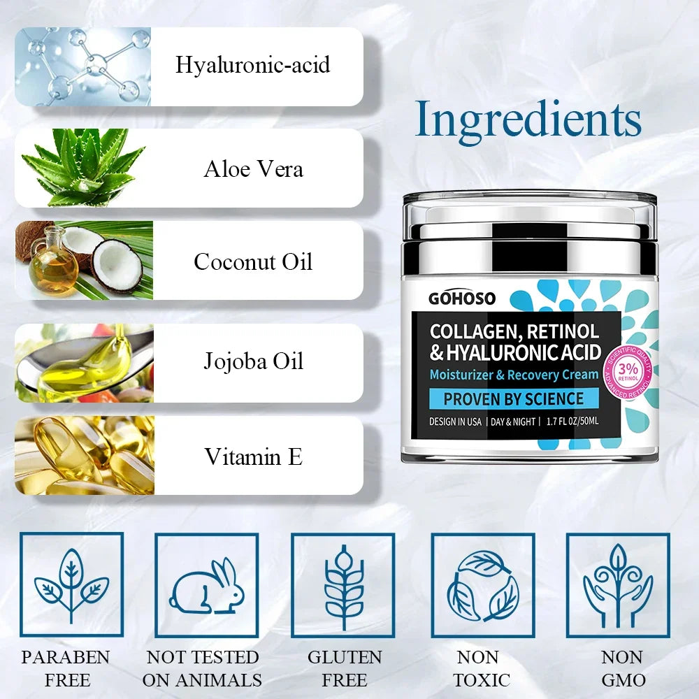 Collagen Retinol Hyaluronic Acid Firming Face Cream 50ml
