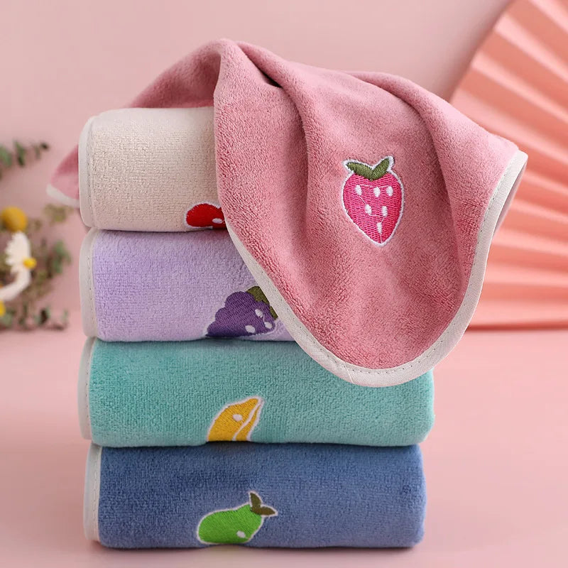 Cartoon Baby Face Towel | Soft Absorbent Washcloth 30x30cm