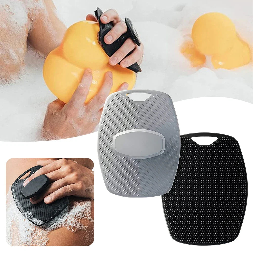 Soft Silicone Body Scrubber – Exfoliating Shower Brush