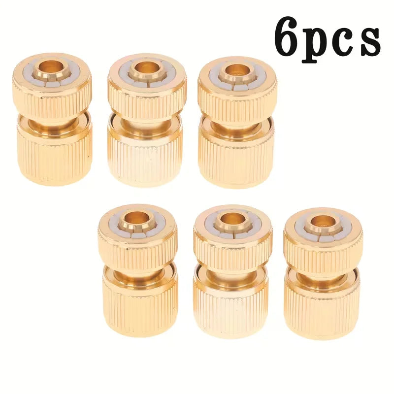 6-Pack 1/2" Quick Connect Swivel Adapters for Garden Hoses