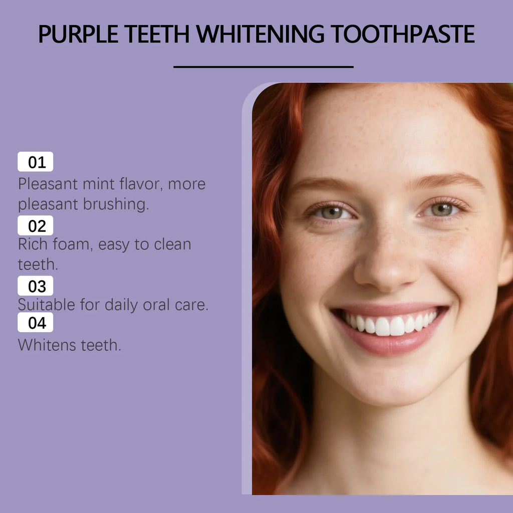 Premium Purple Toothpaste – Fresh Breath & Enamel Care