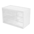 Dustproof Clear Plastic Desktop Mini Storage Box Drawer Transparent