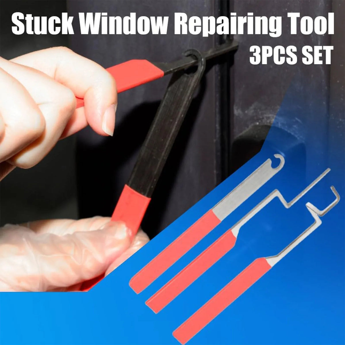 3-Piece Stuck Window Opening Tool Kit | Stainless Steel