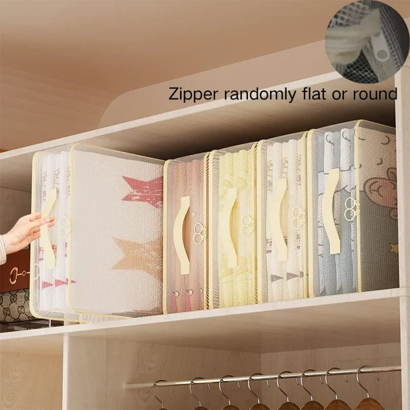 9-Piece Mesh Bedding Storage Bag Set – Quilt & Clothes Organizer