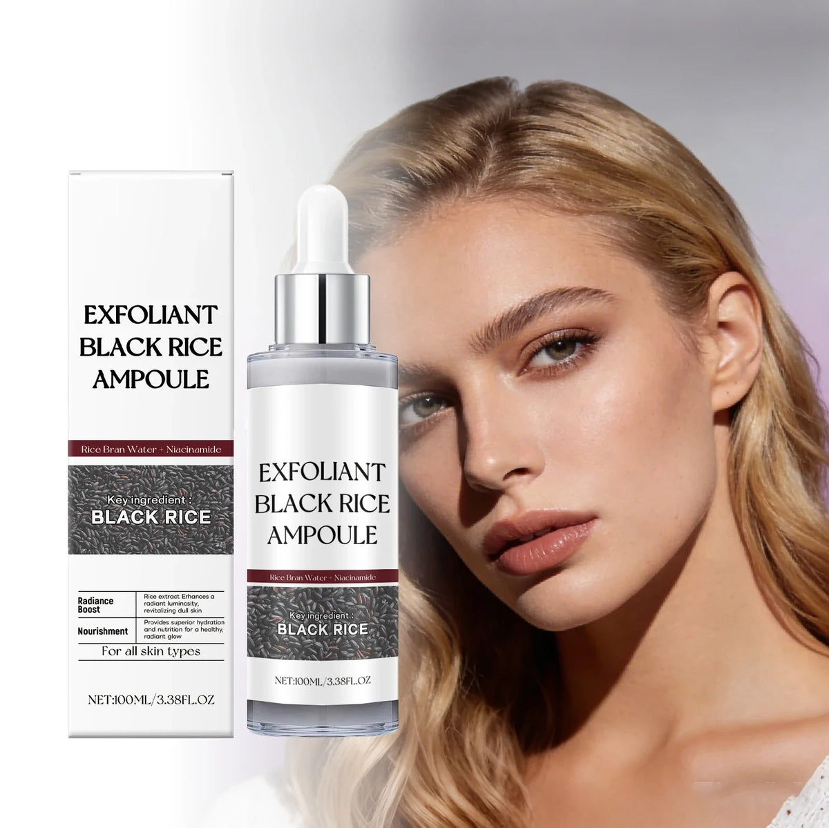 Black Rice Face Exfoliating Essence – Smooth & Soften Skin 100ml