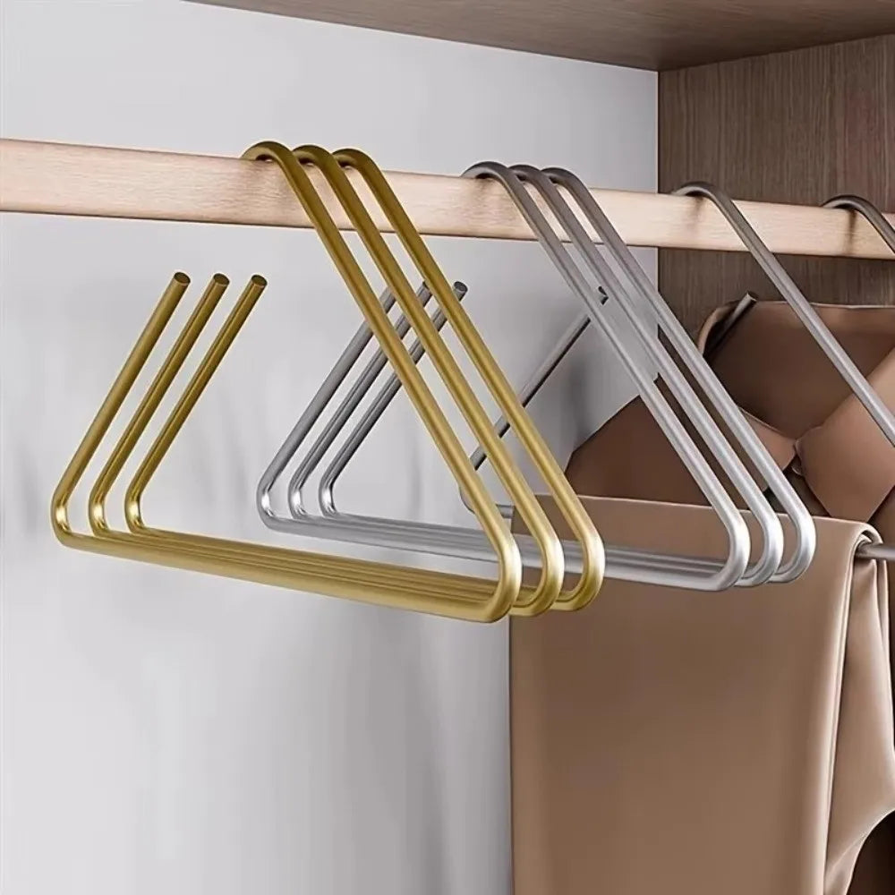 5-Pack Non-Slip Triangle Coat Hangers | Rust-Proof Aluminium