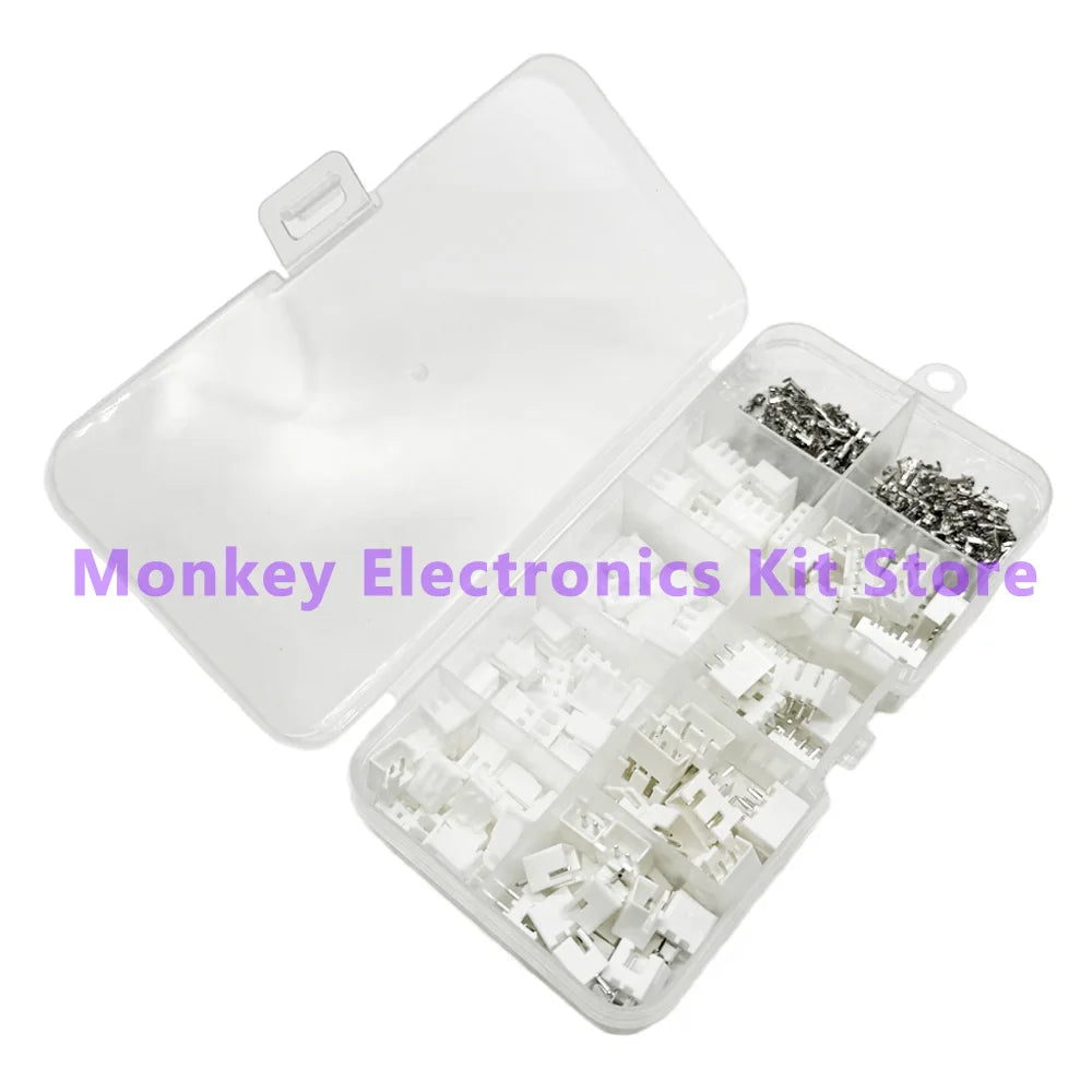 250 PCS JST PH 2.0mm & XH 2.54mm Connector Kit – Wire Terminals