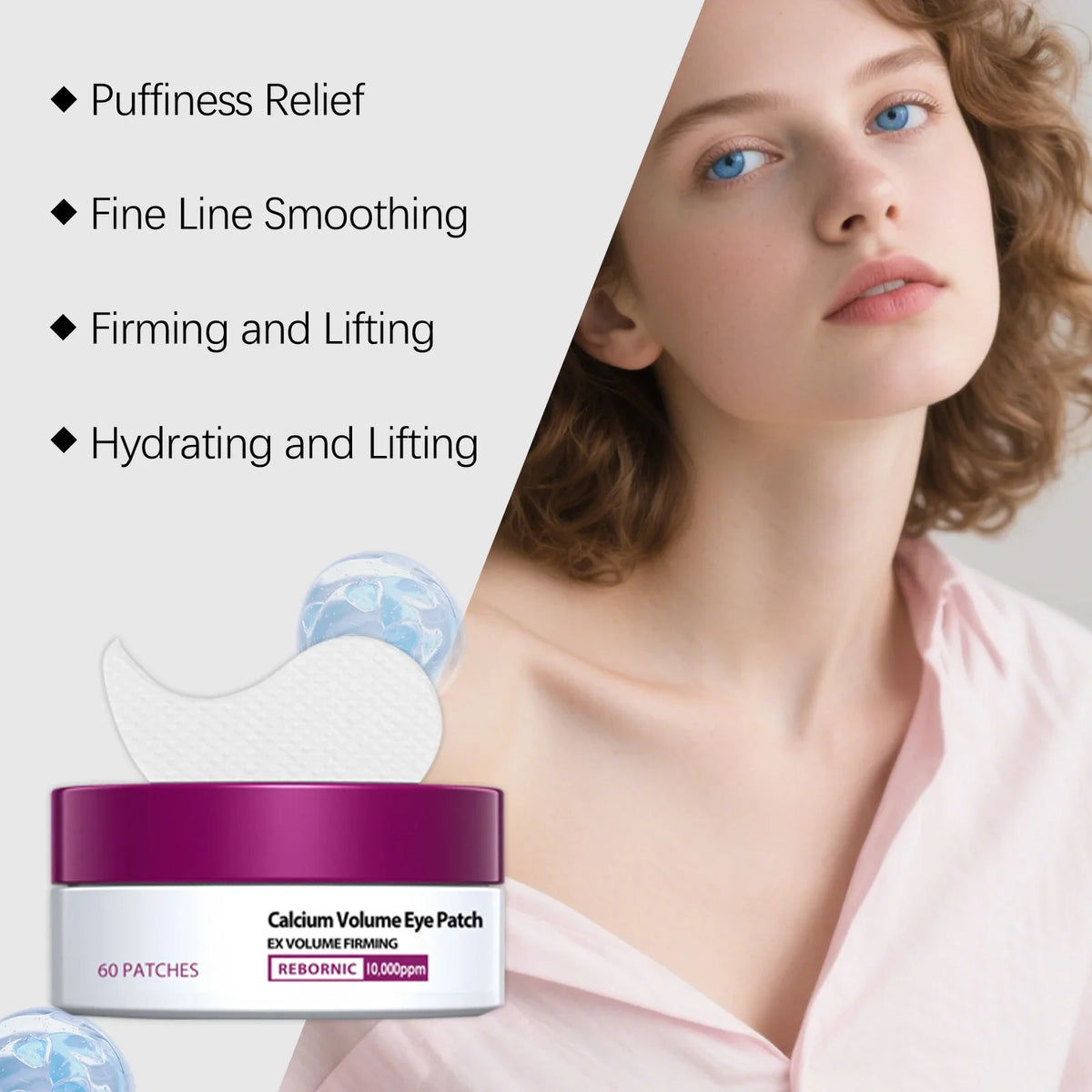 Calcium Eye Patches – Anti-Puffiness, Dark Circles & Fine Lines