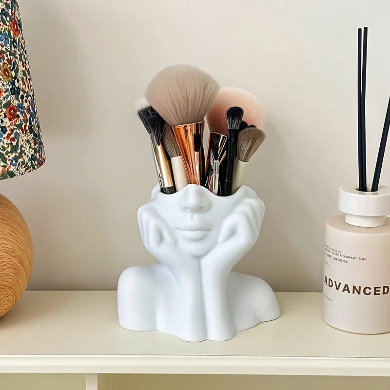 Face Shape Makeup Brush Holder & Beauty Storage Box