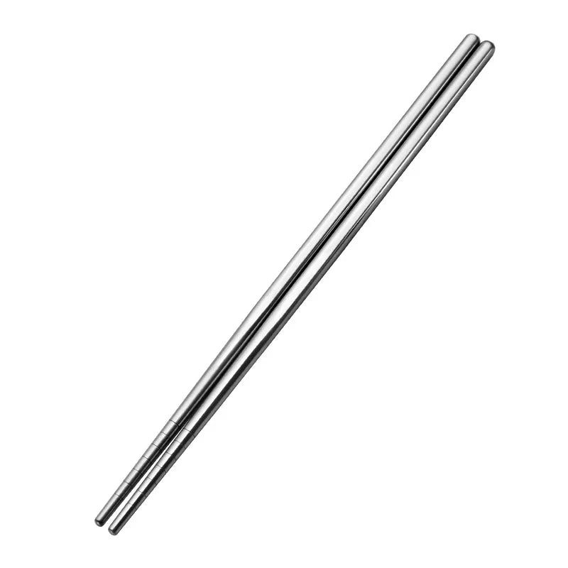 5 Pairs 304 Stainless Steel Chopsticks Reusable Non Slip Dishwasher