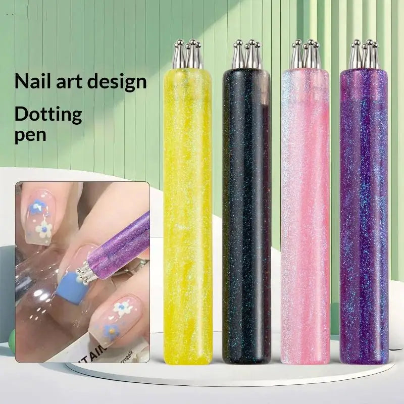 Nail Art Dotting Pen – Starry Sky Handle Carving Tool