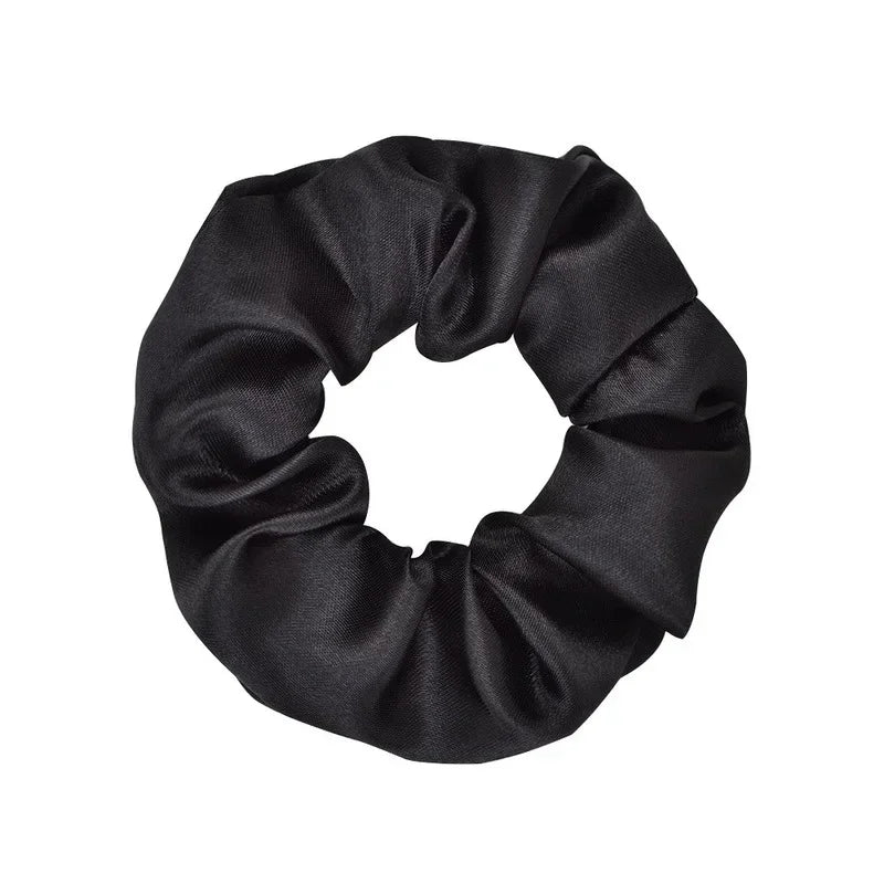 30-Pack Silk Scrunchies – Multicolor Elastic Hair Bands for Women