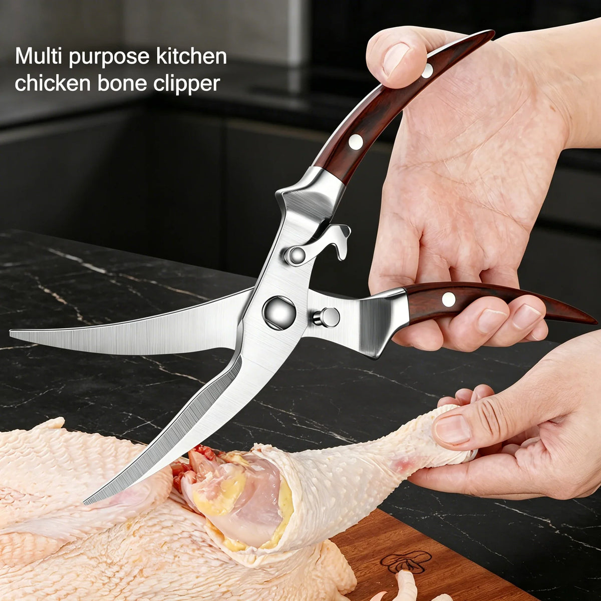 Heavy-Duty Poultry Shears – Bone Cutting Kitchen Scissors Set