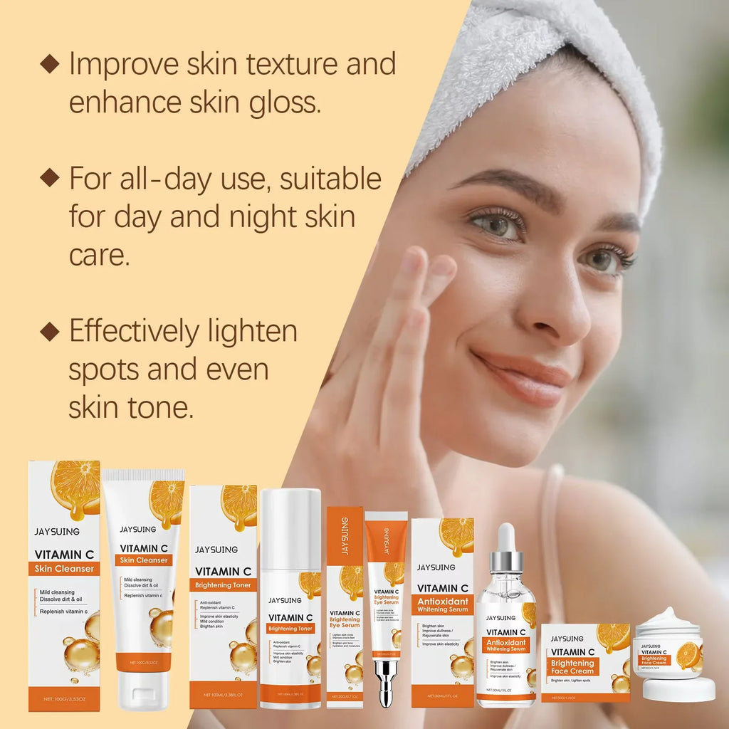 Vitamin C Skincare Set – Serum, Cleanser, Toner & Eye Cream