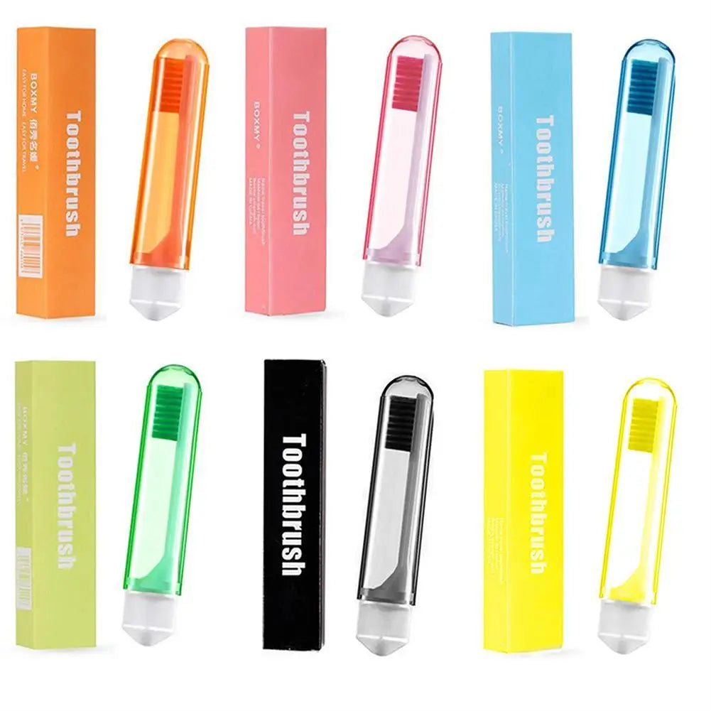Foldable Travel Toothbrush – Soft Bristles, Portable & Compact