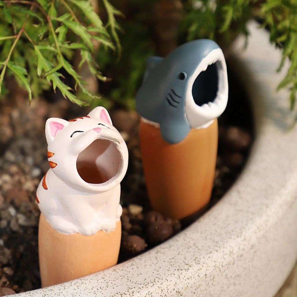 6-Pack Animal Terracotta Self-Watering Globes | Plant Drip Spikes