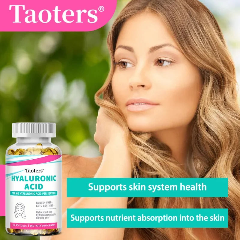 Collagen Capsules with Hyaluronic Acid & Vitamin C | Taoters
