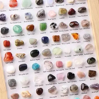 80-Piece Natural Mineral Specimen Collection – Crystal & Agate Set