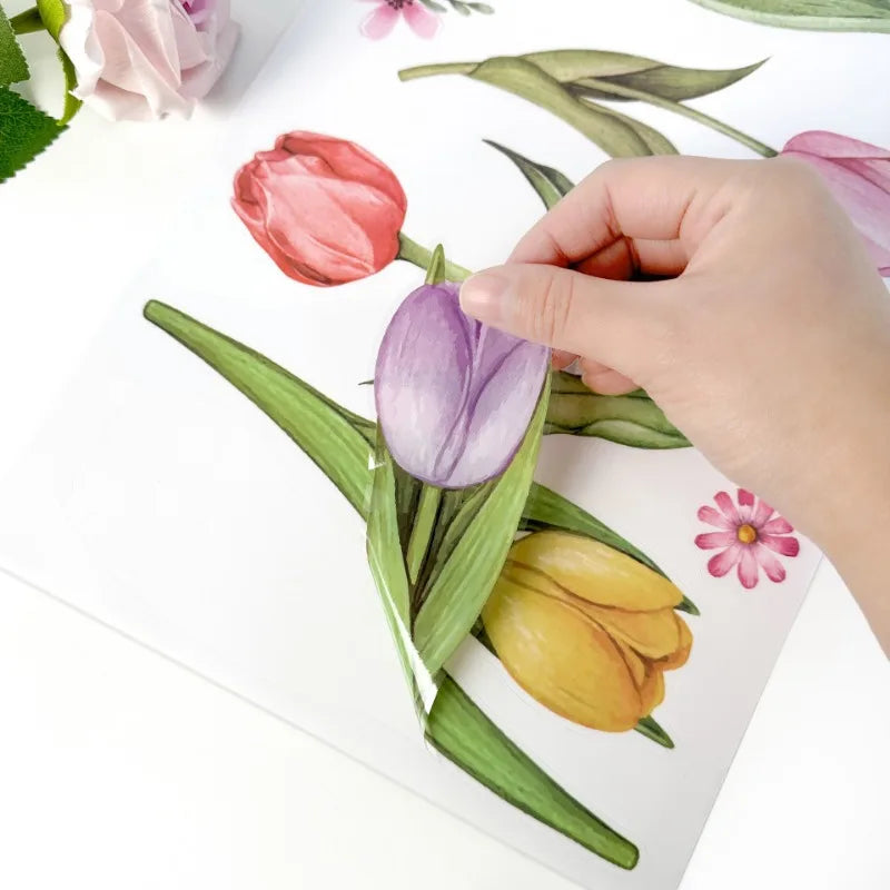 83-Pc Spring Window Cling Decals – Butterfly, Flower & Hummingbird