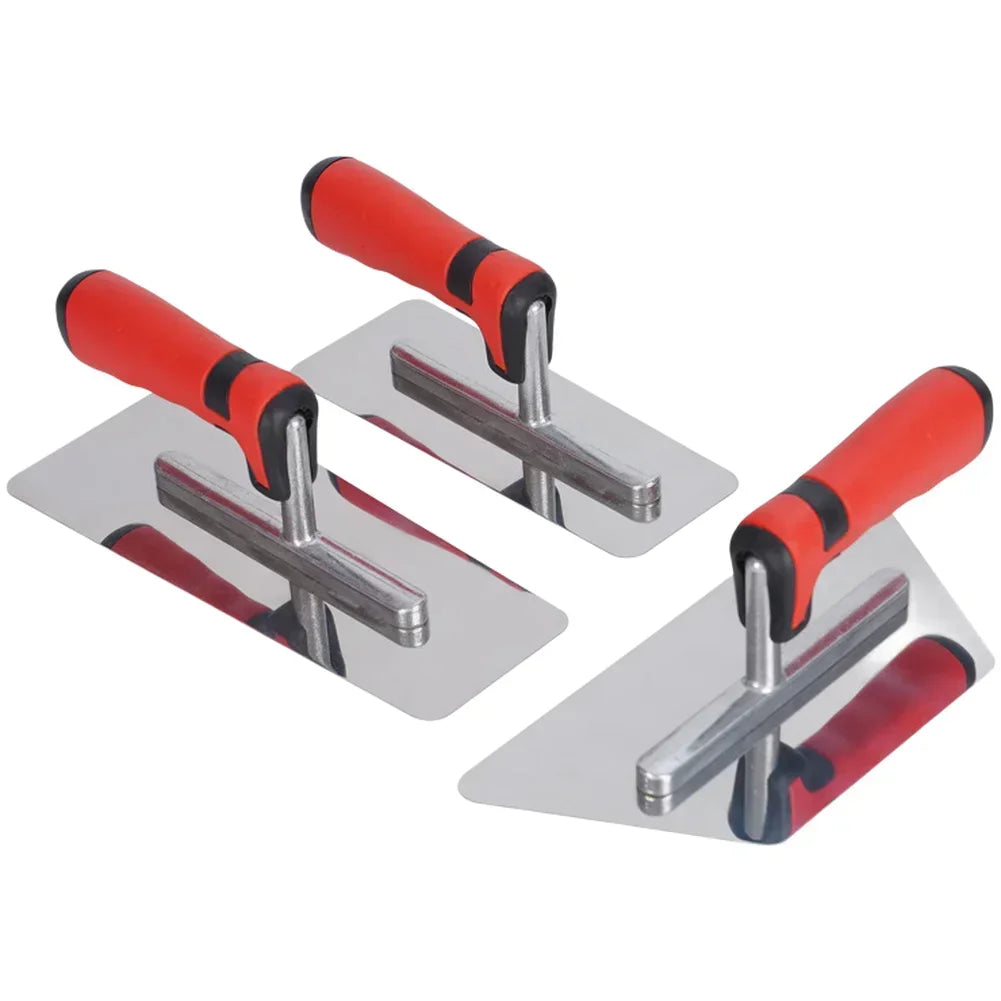 3-Piece Stainless Steel Plastering Trowel Set | Paint Scraper