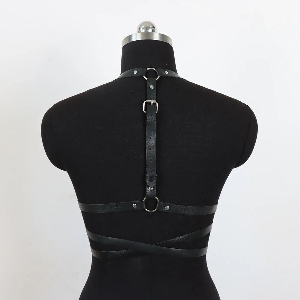 Women Leather Harness Straps Belt Sexy Women's Lingerie Adjustable