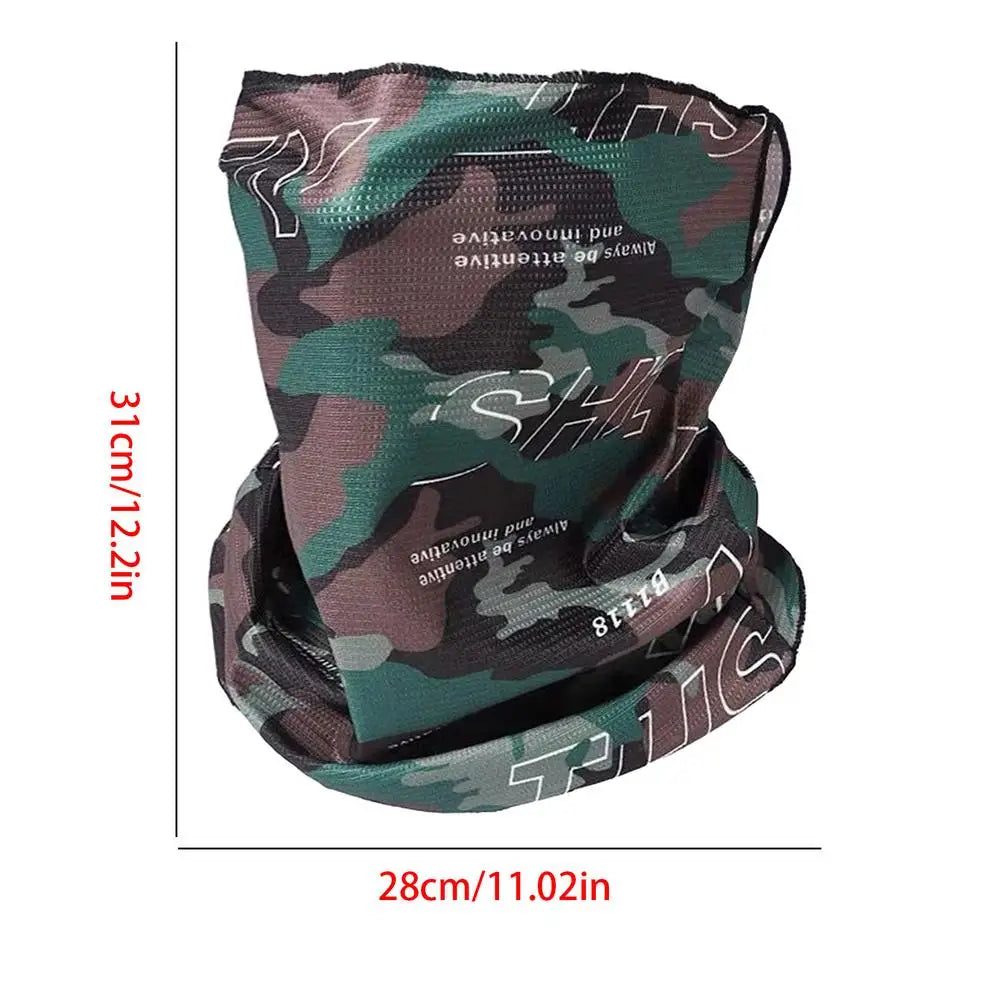 Ice Silk Face Gaiter – UV Protection & Windproof Head Wrap