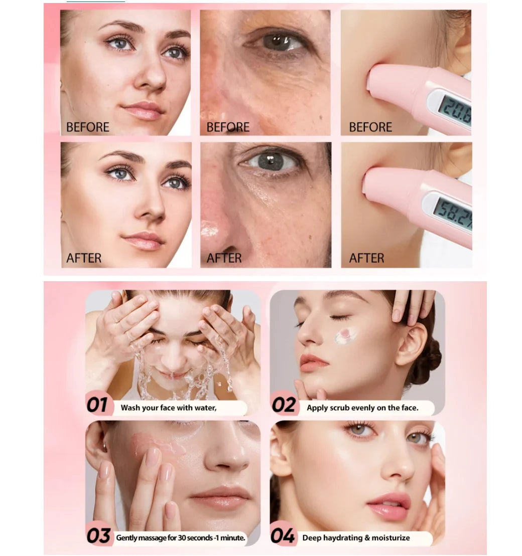 Anti Wrinkle Pink Collagen Capsule Cream Face Aging Gel Firming