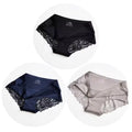 Women's Seamless Lace Briefs 3-Pack | Soft Cotton Low Rise Panties