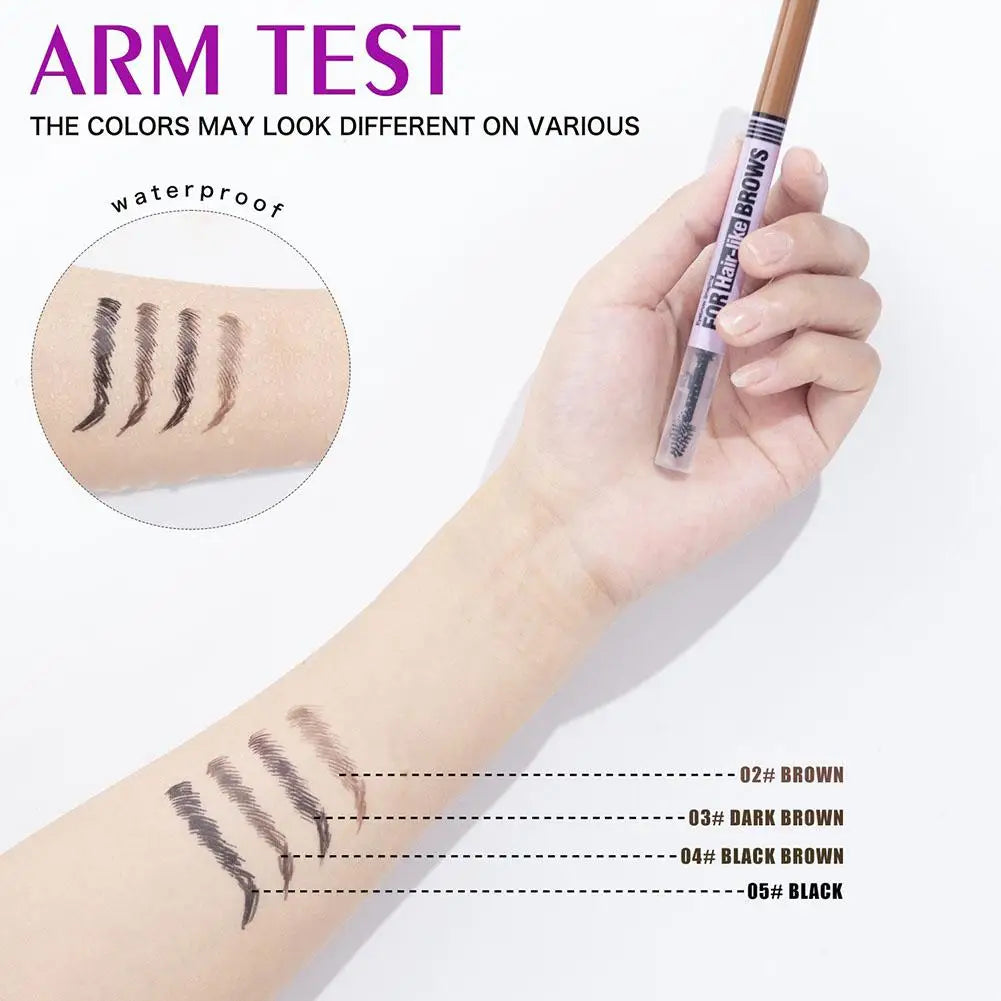 4-Fork-Tip Eyebrow Pencil | Waterproof 3D Brow Shaping Kit