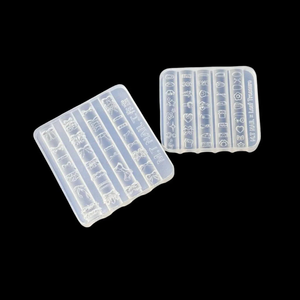 3D Silicone Nail Art Mold – Bowknot Flower Heart Lace DIY