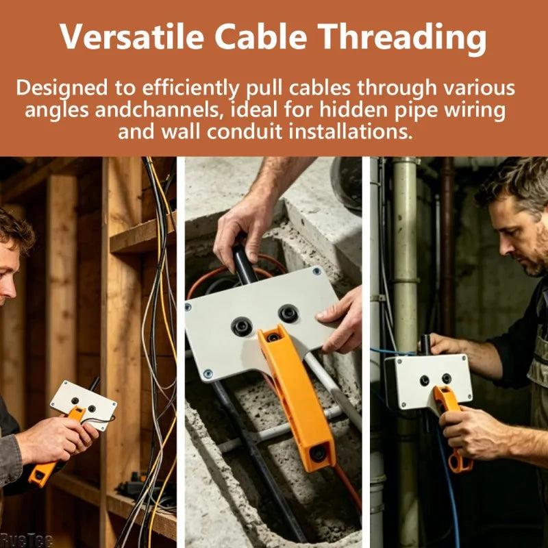 Heavy-Duty Drill-Powered Wire Puller for Electricians