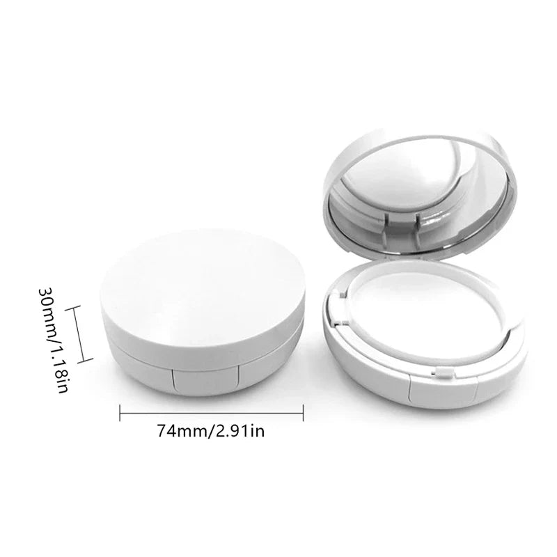 Empty Air Cushion Compact Case with Mirror & Puff – 15g