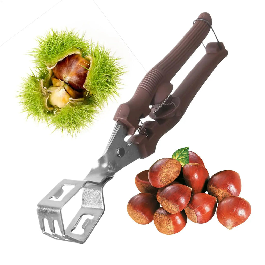 Manual Chestnut Cracker & Nut Opener for Pecans, Walnuts