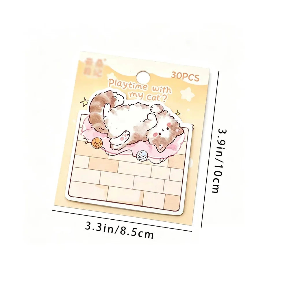 Little Bear Time Cat Alien Convenience Sticker Cute Material Ins