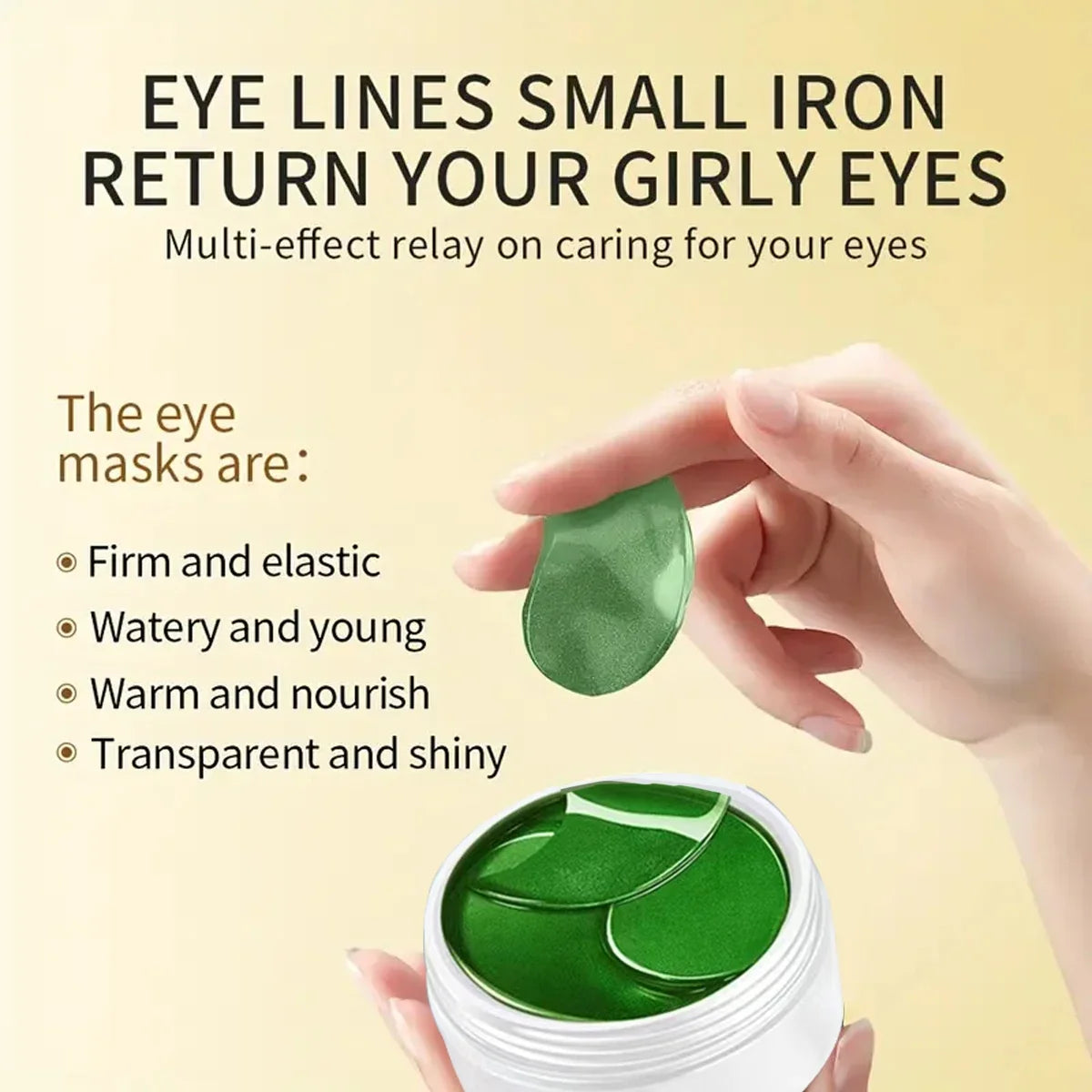 60-Piece Aloe Vera Collagen Eye Masks – Dark Circles & Firming