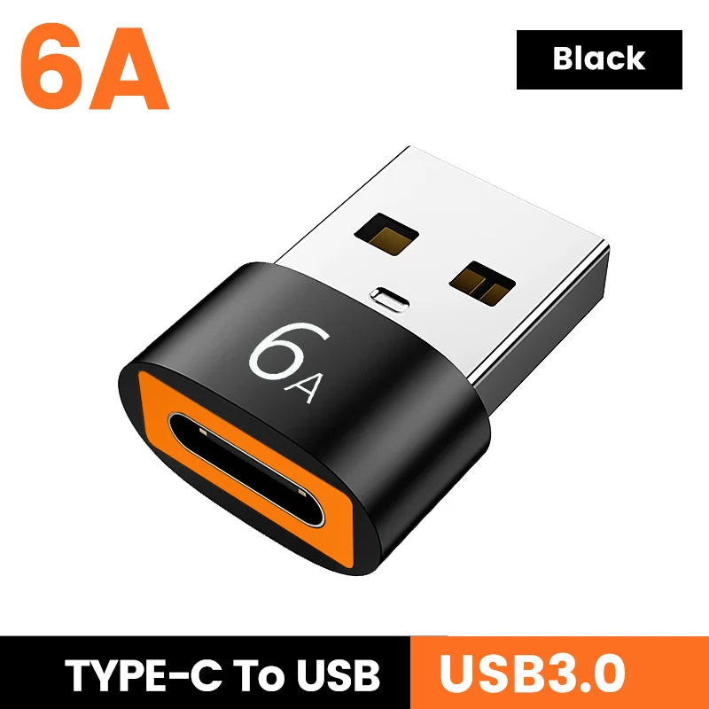 USB 3.0 to USB-C OTG Adapter | 6A Fast Charging & Data Transfer