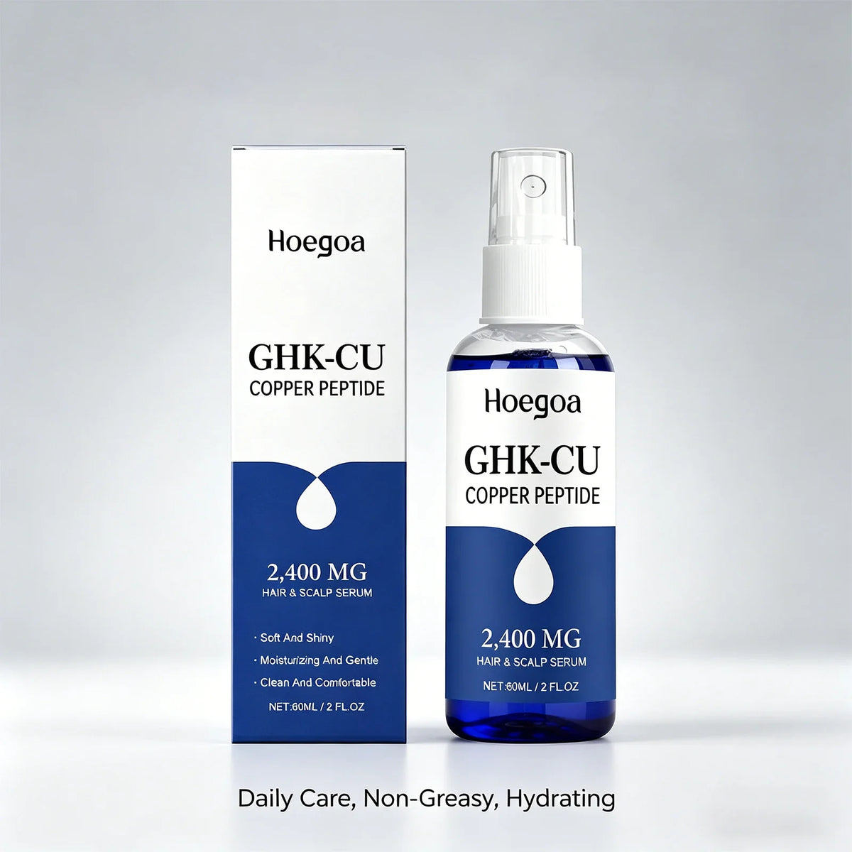 GHK-Cu Copper Peptide Hair Serum Spray 60ml – Strengthen & Nourish