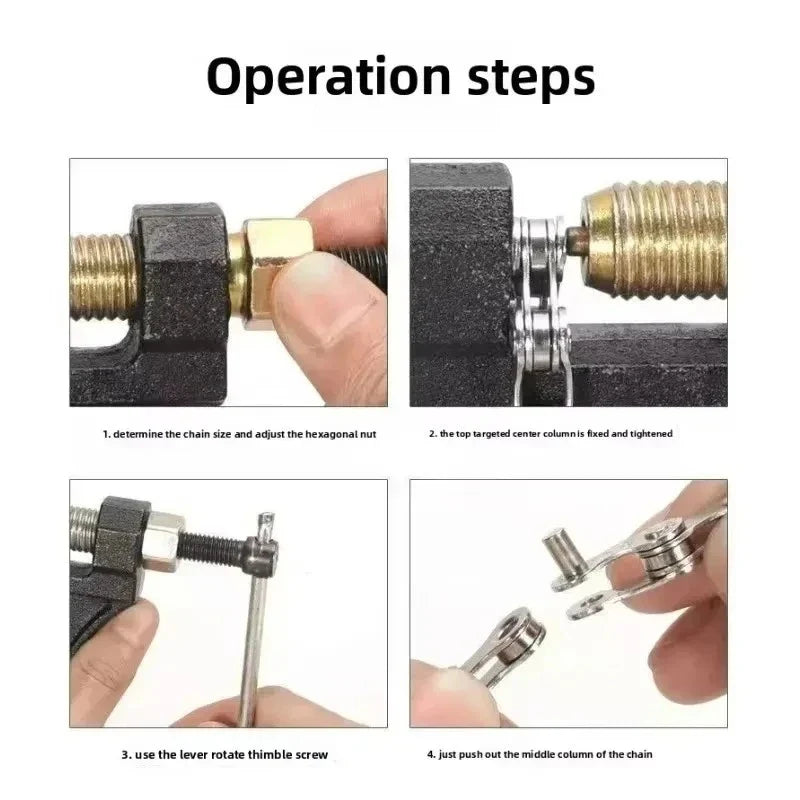 Motorcycle Chain Breaker & Riveting Tool – 420 to 530 Chain