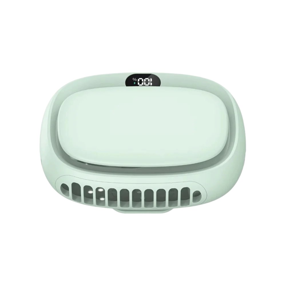 5-Speed Rechargeable Neck Fan – Wearable Portable Fan with Display