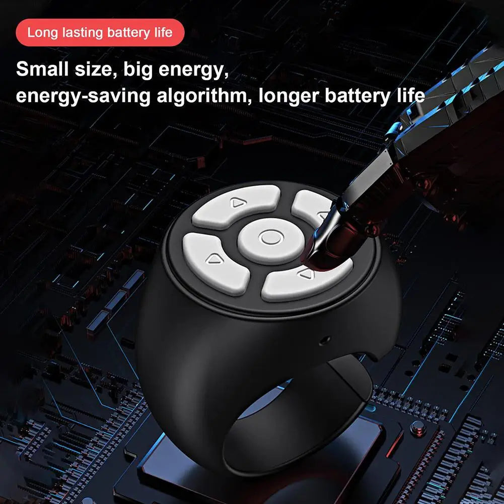 Bluetooth Remote Control – Selfie, Scroll & Camera Shutter